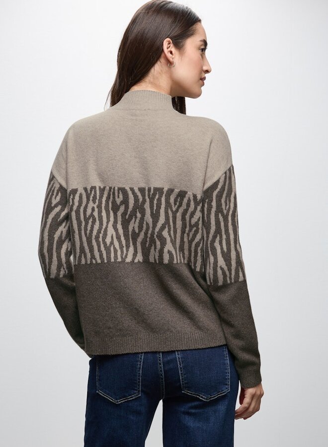 Street One Trui A303479 - Dark Nomad Brown Mel