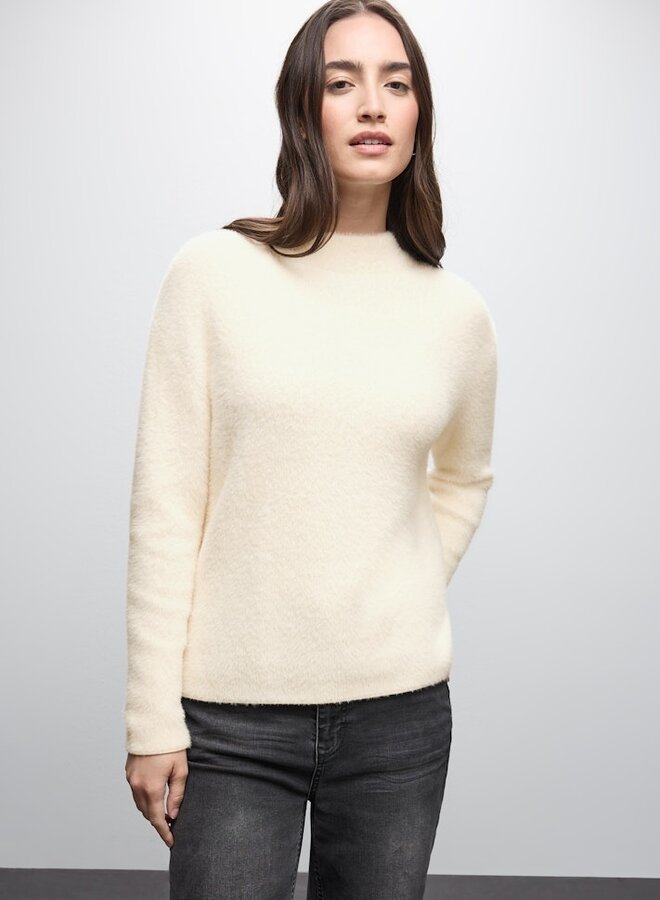 Street One Fluffy Trui  A303324 - Soft Beige