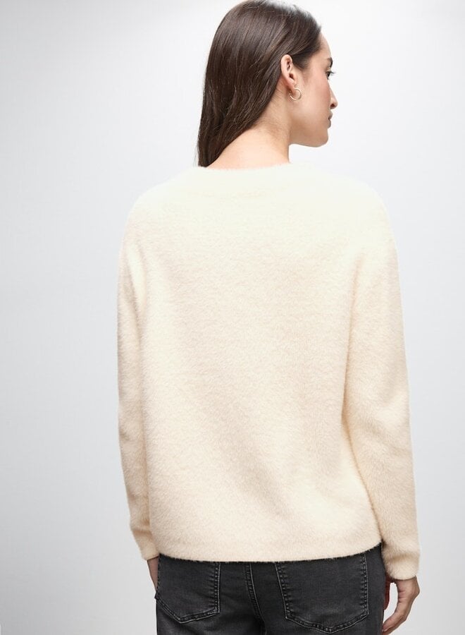 Street One Fluffy Trui  A303324 - Soft Beige