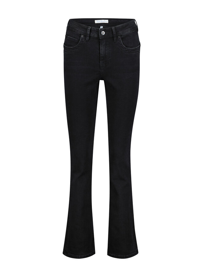 Red Button Flared Jeans Babette SRB4079 - Black