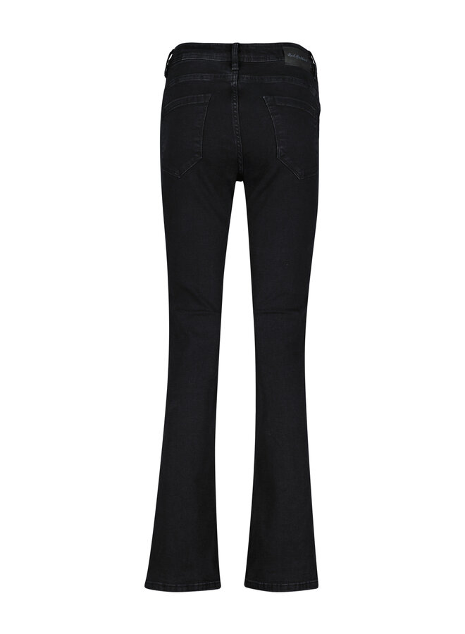 Red Button Flared Jeans Babette SRB4079 - Black