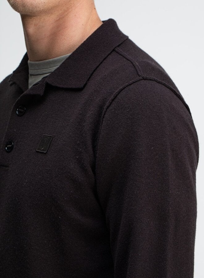 Butcher of blue Trui Polo M2126015 - 694 topaz brown