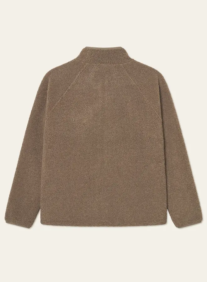 Les Deux Vest 1000395 Creed Teddy Jacket - 826 Teak