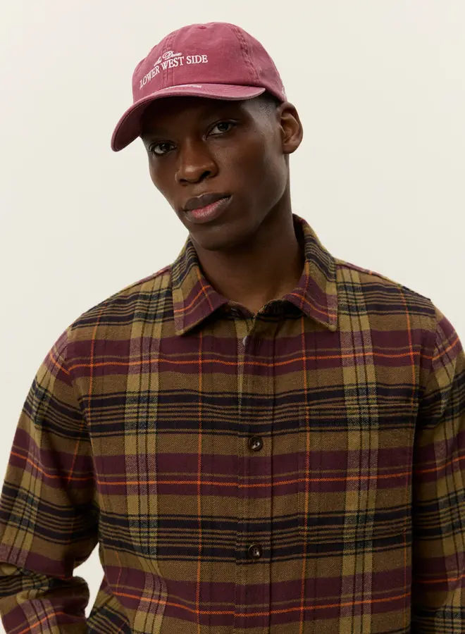 Les Deux 1000546 Lennon Check Overshirt - 625 Fudge