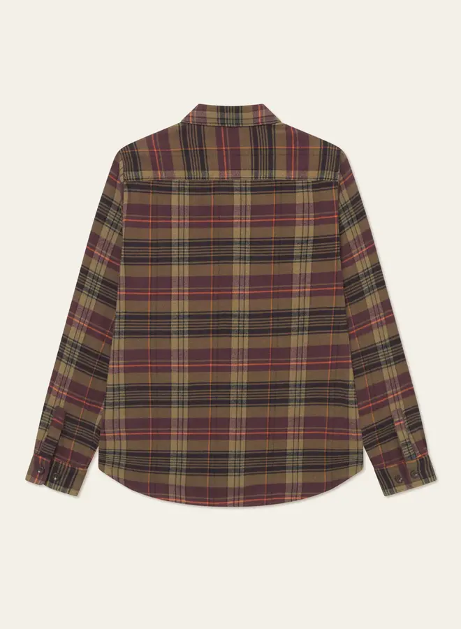 Les Deux 1000546 Lennon Check Overshirt - 625 Fudge