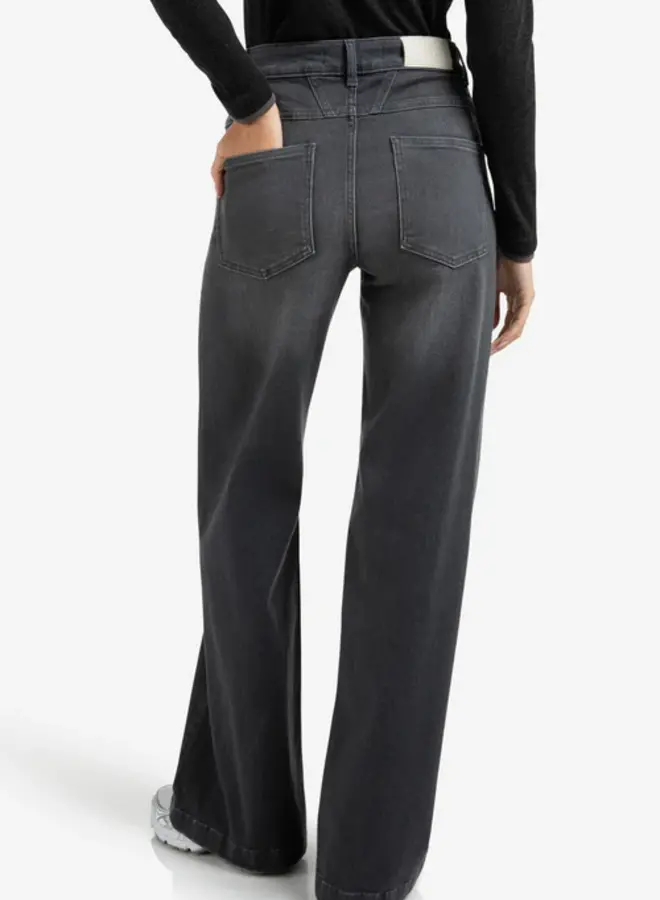 YAYA High Waist Wide Leg Jeans 01-311109-509 - 01113 Grey Denim