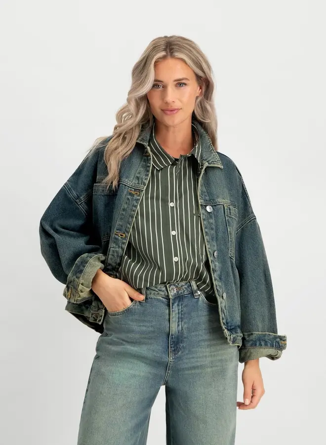 Circle of Trust Gestreepte Blouse Yana W25_31_ - 1563 Beetle