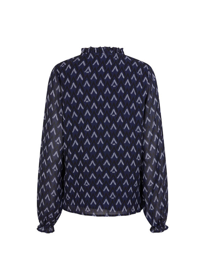 Lofty Manner Blouse QJ01 - Blouse Eliza - 823 Zigzag Print