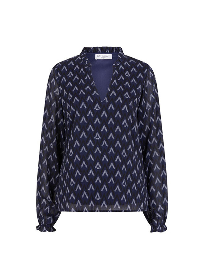 Lofty Manner Blouse QJ01 - Blouse Eliza - 823 Zigzag Print