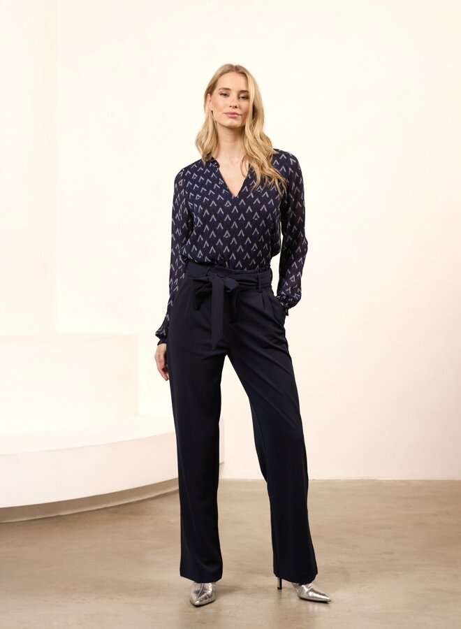 Pantalon QJ201 - Trouser Audrey - 414 Navy Blue