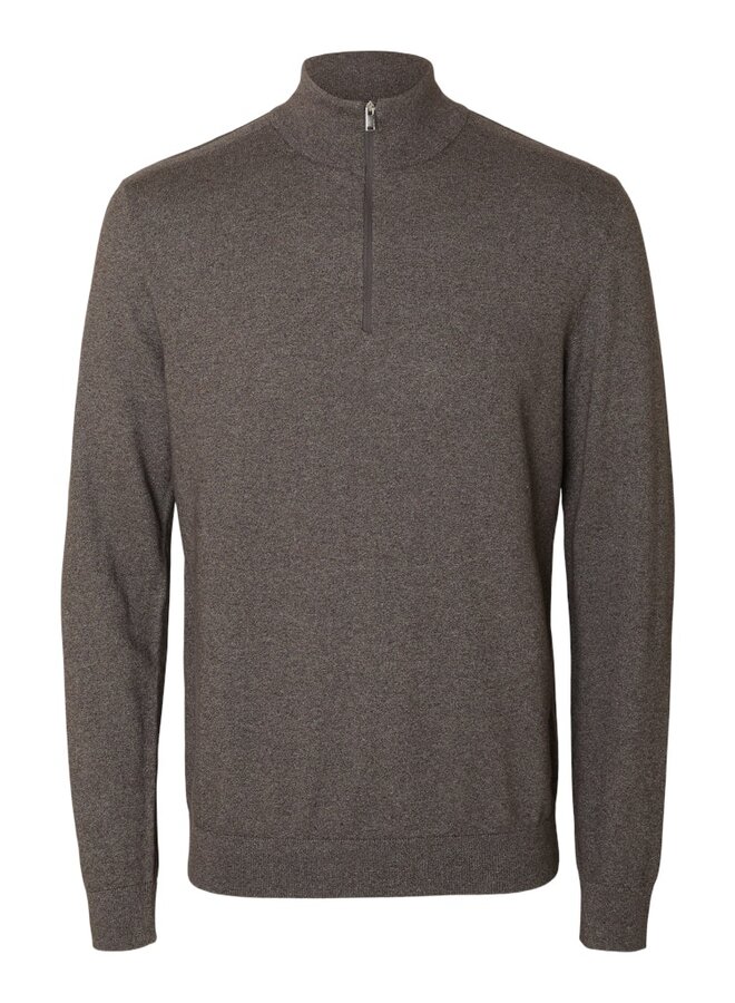 Selected Half Zip Trui  SLHBERG 16074687 - Morel Twist