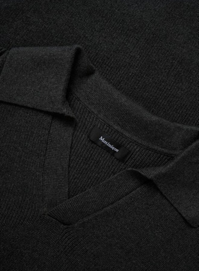 Matinique Trui Polo 30208618 Makollo - 300270 Dark Grey Melange