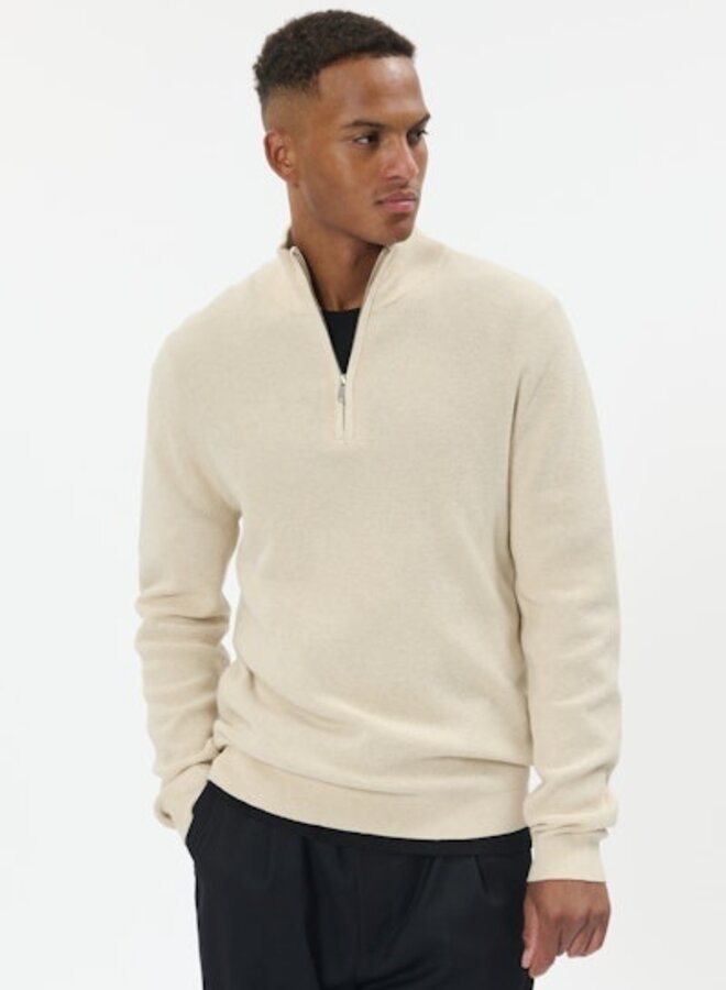 Half-Zip Trui 30207192 Malagoon Z - 1411071 Oyster Gray Melange
