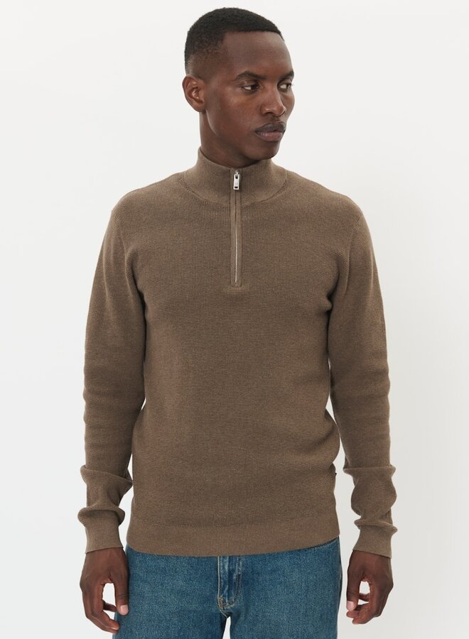 Matinique Half-Zip Trui 30207192 Malagoon Z - 1908081 Morel Melange