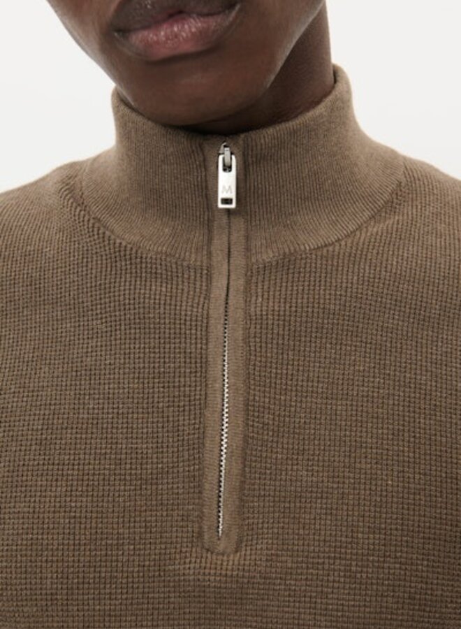 Matinique Half-Zip Trui 30207192 Malagoon Z - 1908081 Morel Melange