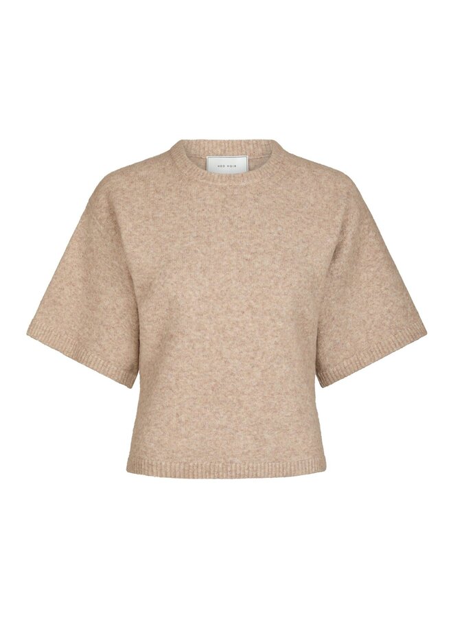 Neo Noir Trui Asha Knit Tee 164730  - Sand Melange