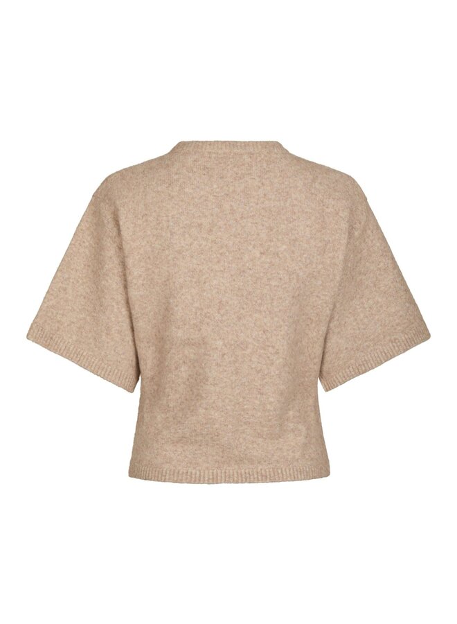 Neo Noir Trui Asha Knit Tee 164730  - Sand Melange