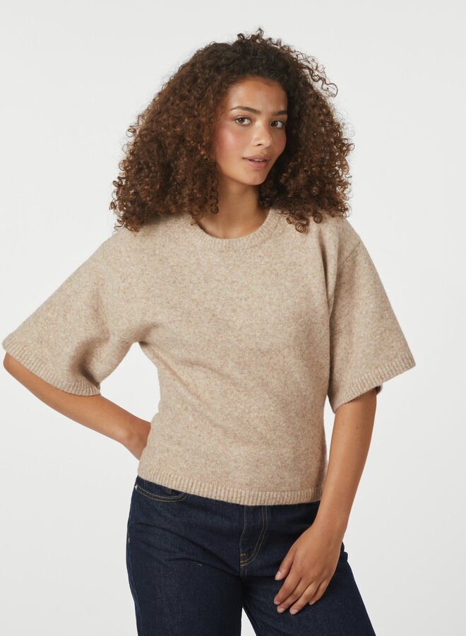 Trui Asha Knit Tee 164730  - Sand Melange
