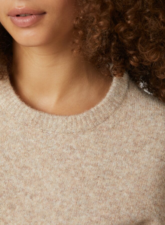 Neo Noir Trui Asha Knit Tee 164730  - Sand Melange