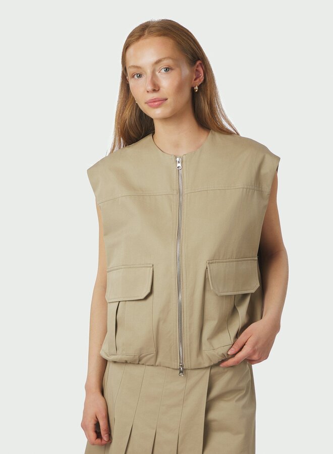 Neo Noir Vest Flo Balloon 167190 - Taupe