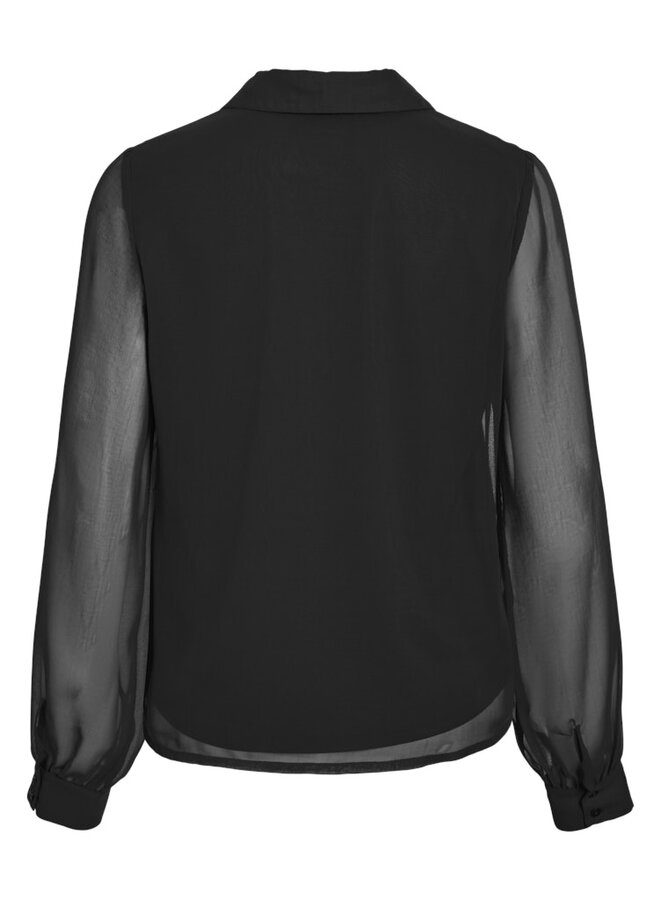 Vila Blouse VIDALIANA KIKA 14111340 - Black Beauty