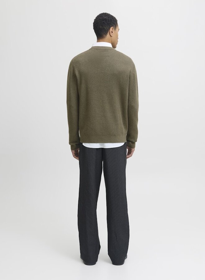 Jack & Jones Trui knit JPRBLAMILANO 12259666 - Stone Gray