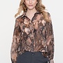 Geisha Blouse print 5363420 - Grey/Brown