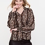 Geisha Blouse Top animal 5364620 - Camel/Black