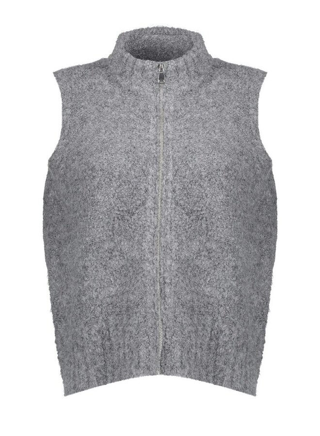 Geisha Vest Pullover sleeveless with zipper 5457429 - Mid Grey