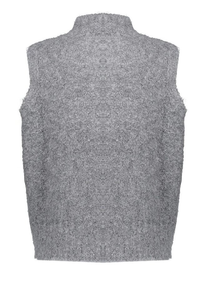 Geisha Vest Pullover sleeveless with zipper 5457429 - Mid Grey