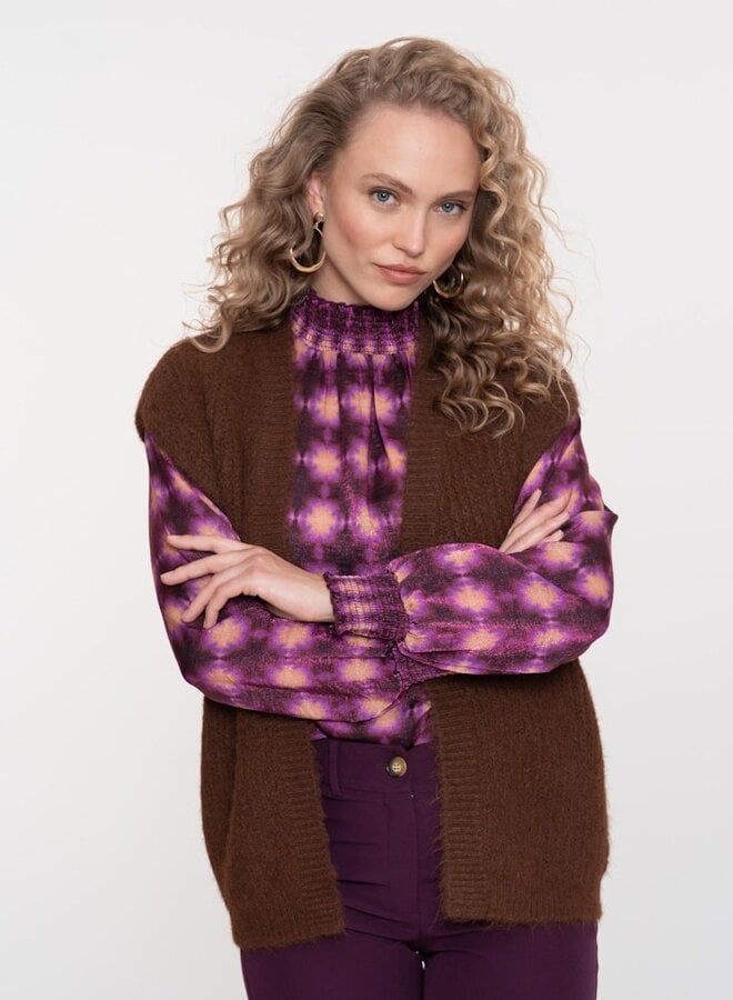 Gilet hairy 5483029 - Brown