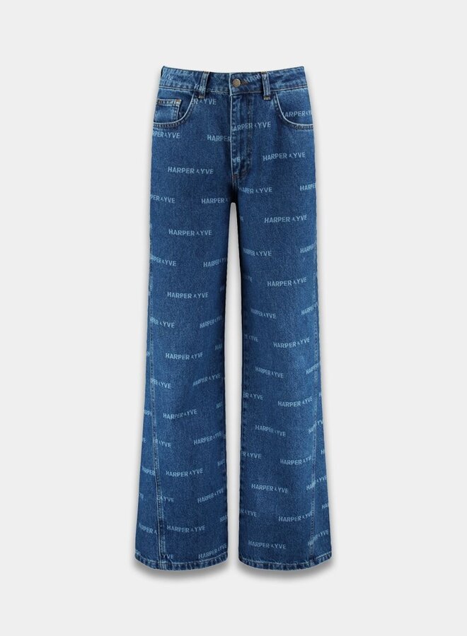 Harper and Yve Wide Leg Jeans Mayra AW25D102 - 421 Mid Blue
