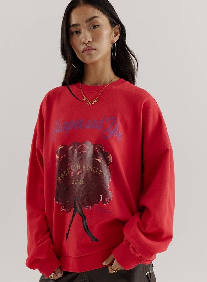 Sweater Rooted In Reality AW25Y509 - 318 Racing Red