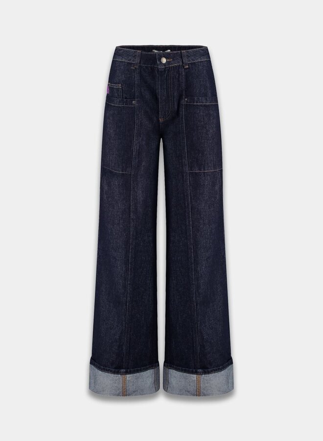 Harper and Yve Wide Leg Jeans Madelynn DW25Z110 - 407 Dark Blue