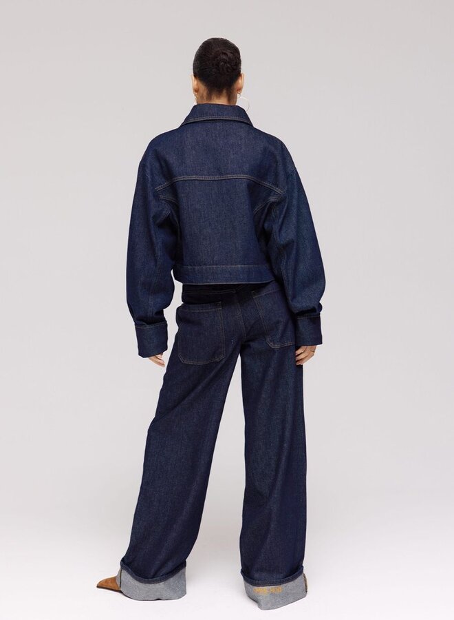 Harper and Yve Wide Leg Jeans Madelynn DW25Z110 - 407 Dark Blue