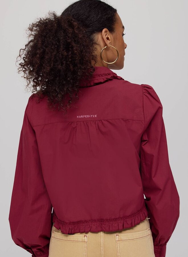 Harper and Yve Blouse Ellie AW25P603 - 317 Wine Berry