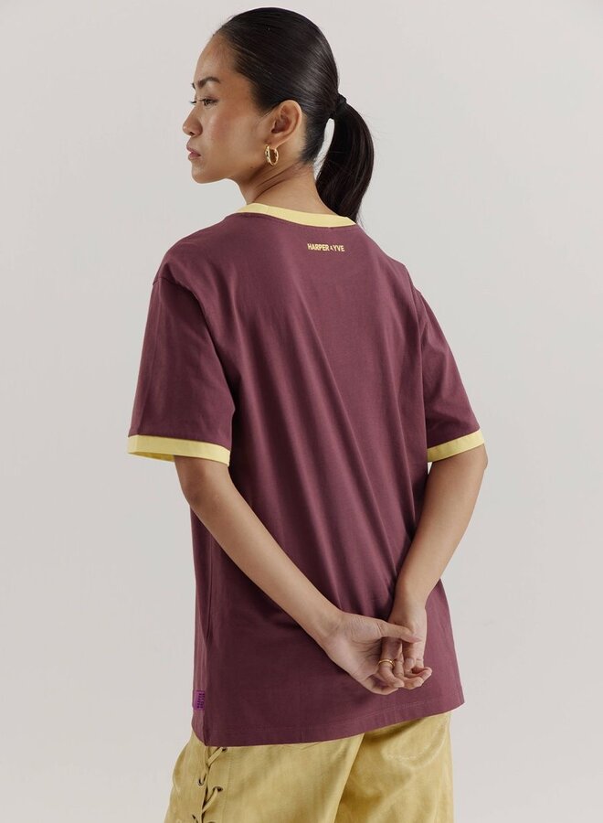 Harper and Yve T-Shirt Gimme More DW25Y300 - 321 Wine Berry