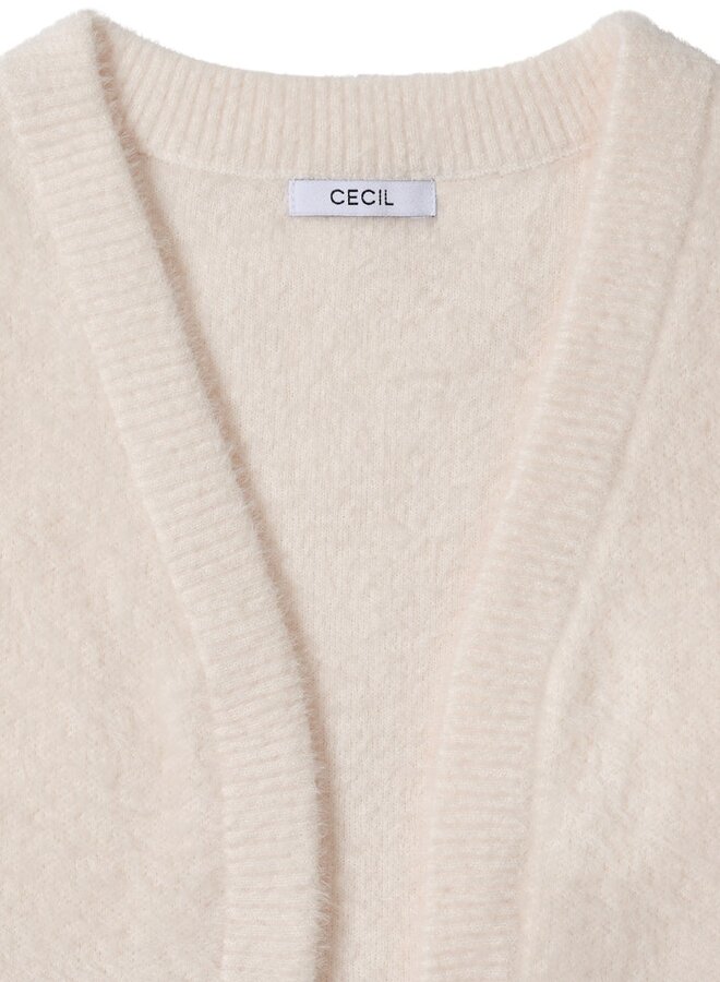 Cecil Mouwloos Vest  B254054 - Oat Milk Beige Melange