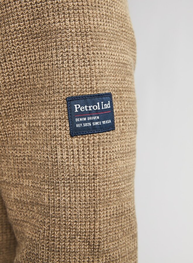 Petrol Half-Zip Trui M-3050-KWC227 - 7146 Tan
