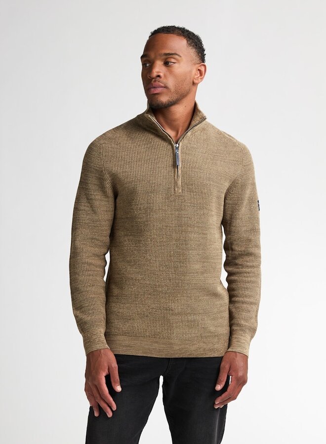 Half-Zip Trui M-3050-KWC227 - 7146 Tan