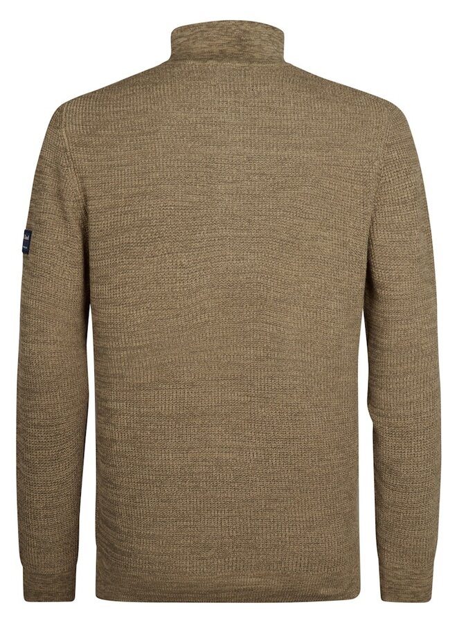 Petrol Half-Zip Trui M-3050-KWC227 - 7146 Tan