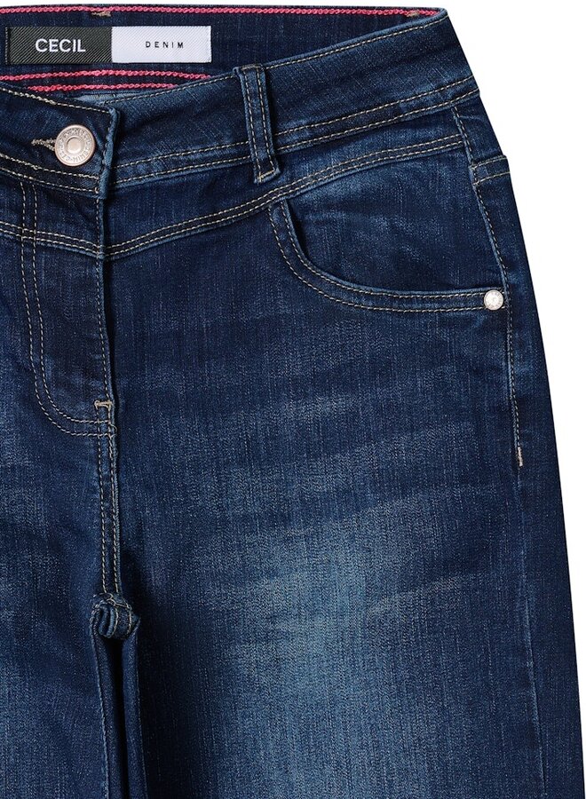 Cecil Bootcut Jeans Toronto B379257 - Dark Blue Wash
