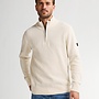 Petrol Trui Half Zip M3050KWC255 - 1108 Raw Sand