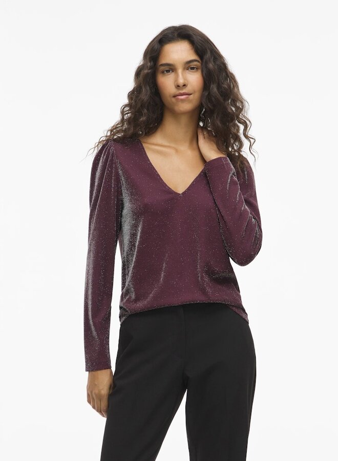 Vila Top VIELEINAS V-NECK 14111371 - Fig