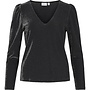 Vila Top VIELEINAS V-NECK 14111371 - Black Beauty
