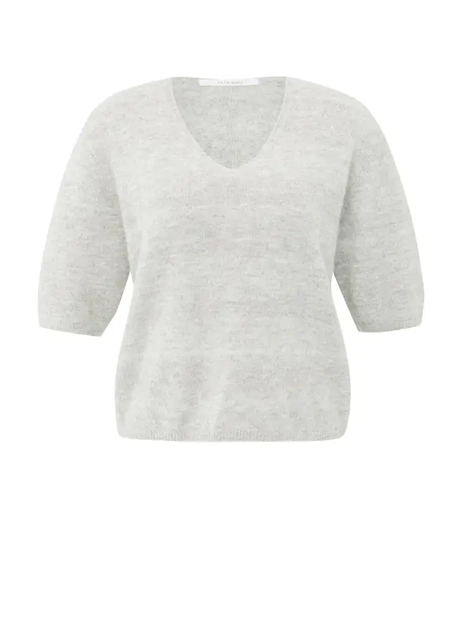 YAYA Trui V-hals 01-000522-510 - 990312 Cloud Grey Melange