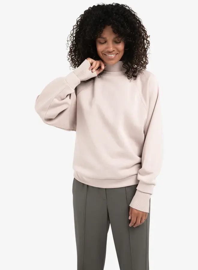 Sweater Hoge Ribkraag 01-109098-510 - 61509 Shadow Gray Pink
