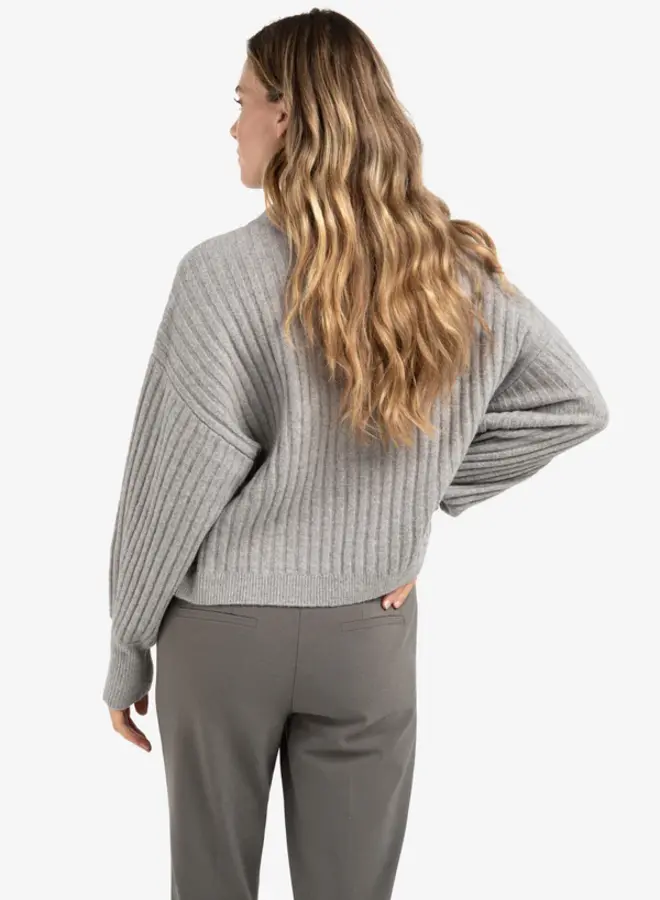 YAYA Trui 01000538510 - Taupe Grey