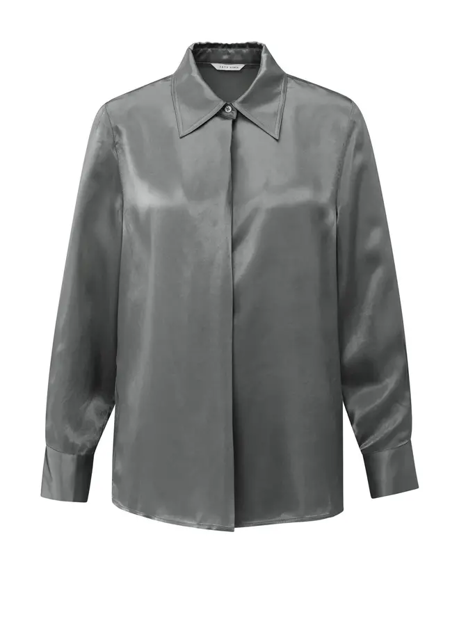 YAYA Satijnen Blouse 01701326510 - Taupe Grey