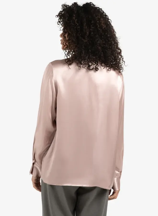 YAYA Satijnen Blouse 01701326510 - Shadow Gray Pink